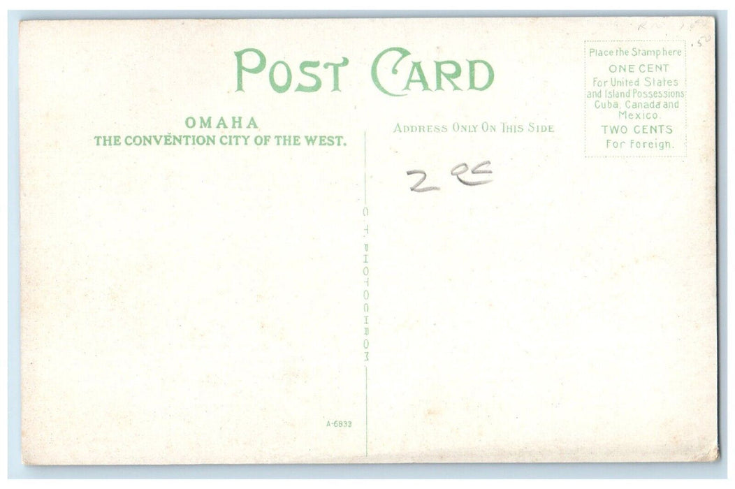 c1910 Sheep Pens Union Stock Yards South Omaha Nebraska Vintage Antique Postcard