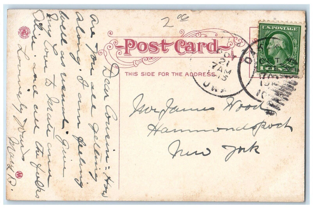 1915 Exterior View Wise Memorial Hospital Street Omaha Nebraska Antique Postcard