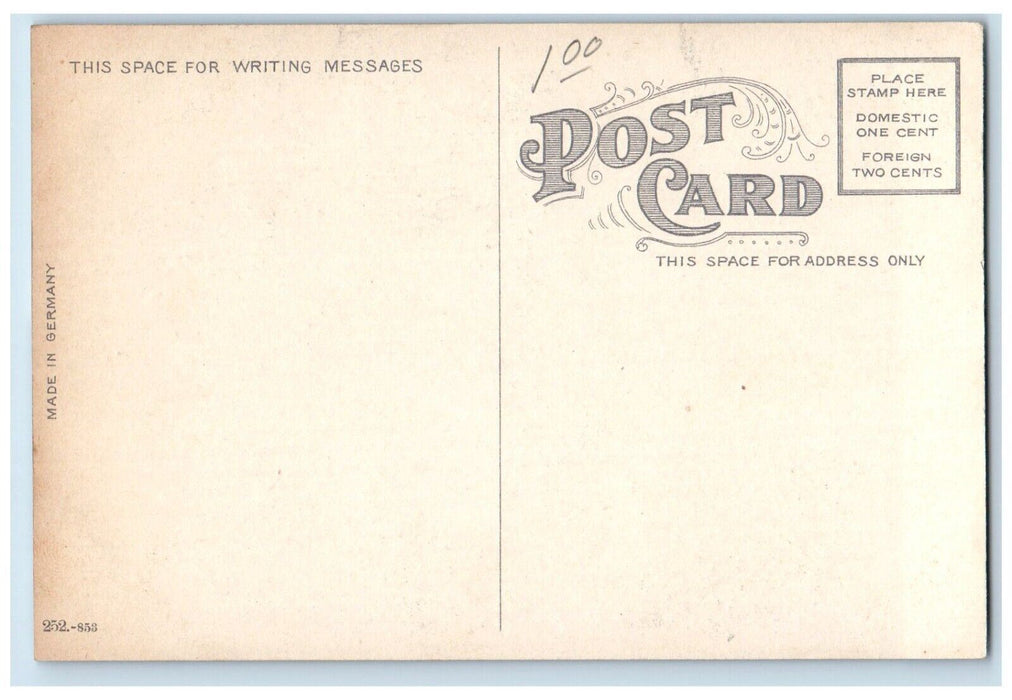 c1910 First Christian Church Building Street Omaha Nebraska NE Antique Postcard