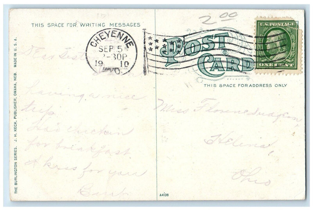 c1910 Exterior 15th Farnam Streets Martin Bros Building Omaha Nebraska Postcard