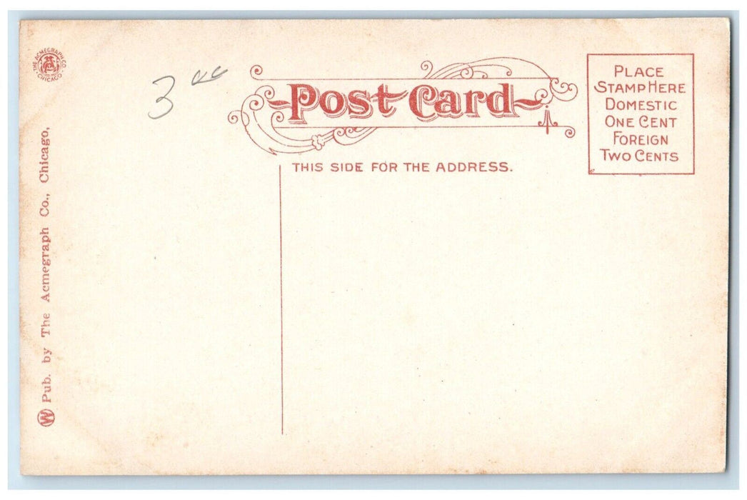 1910 16th Farnam Streets Looking West Streetcars Omaha Nebraska Vintage Postcard