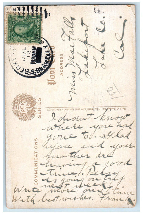 1908 The New Greek Theatre University Of California Berkeley CA Antique Postcard