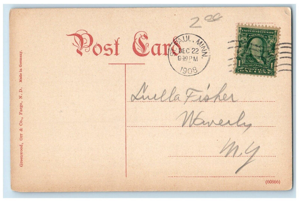 1908 St Mary Cathedral Building Fargo North Dakota ND Antique Vintage Postcard