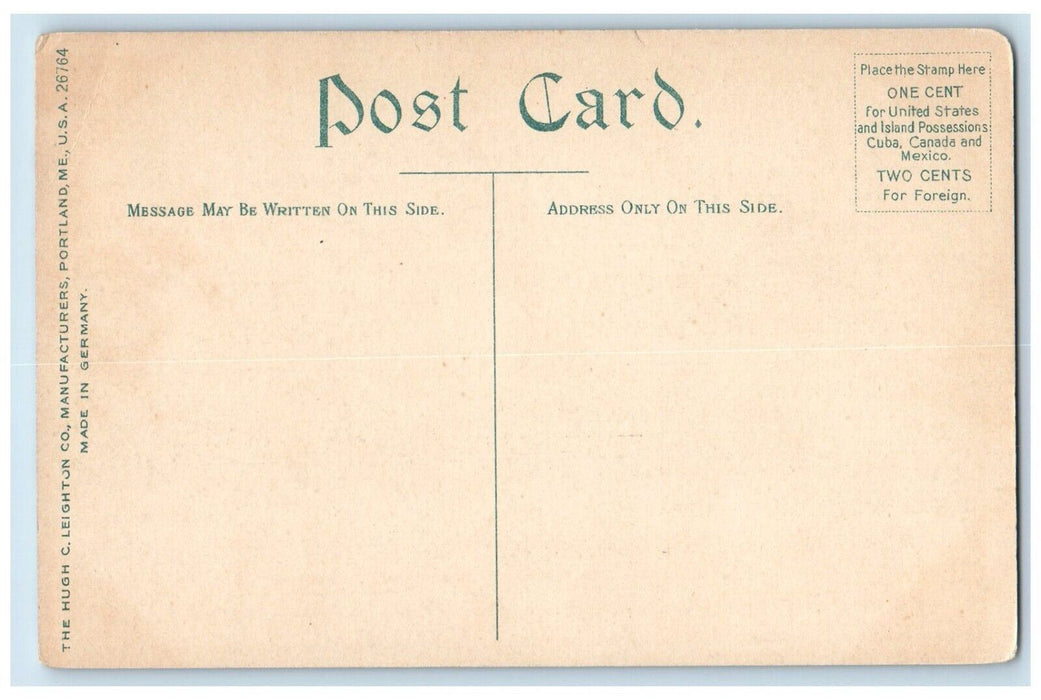 c1910 Boats Let Greene's Lake Fishing Boat Canoe Catskill New York NY Postcard