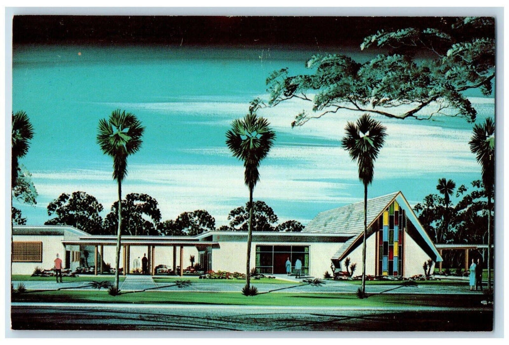 c1960 Garden Chapel Orange Wilkinson Avenues Winter Orlando Florida FL Postcard