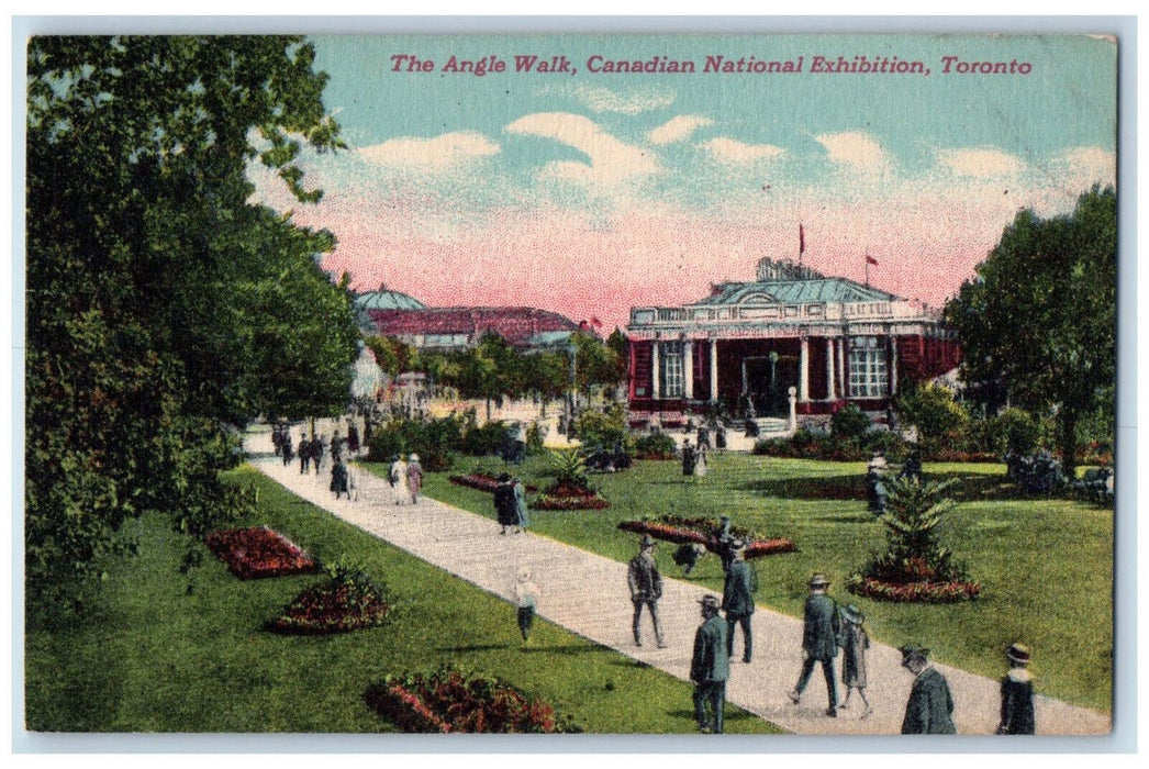 c1910 The Angle Walk Canadian National Exhibition Toronto Canada Postcard