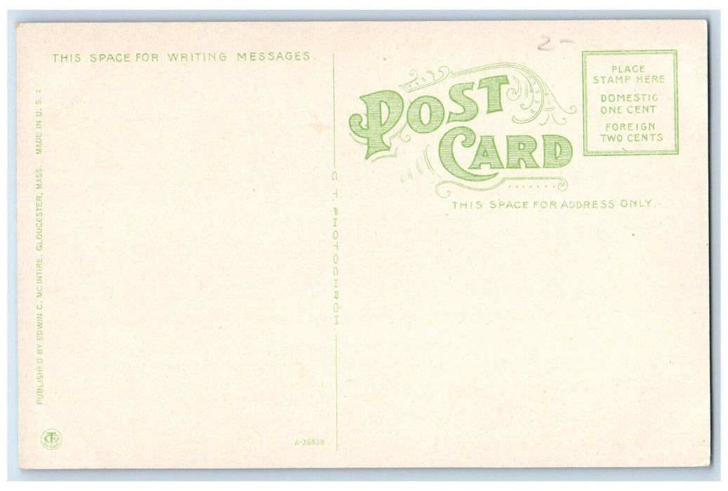 c1910 Old Witch House Pigeon Cave Rockport Massachusetts MA Unposted Postcard