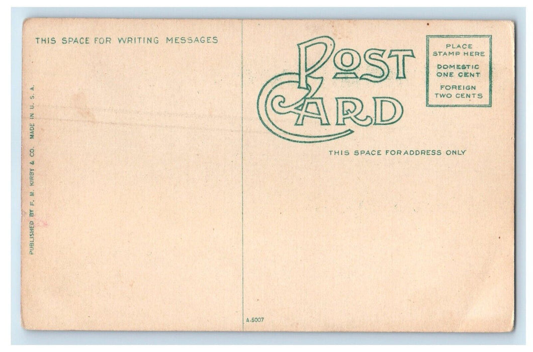 c1910's Grand Trunk Depot Train Station Railroad Flint Michigan MI Postcard