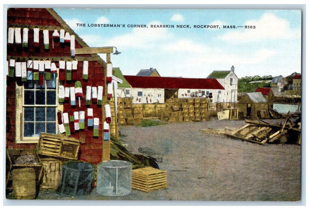 c1950s The Lobsterman's Corner Bearskin Neck Rockport Massachusetts MA Postcard