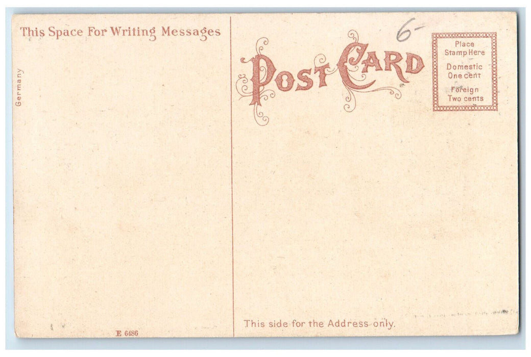 c1910 Stairway Entrance to Mission Church Roxbury Massachusetts MA Postcard
