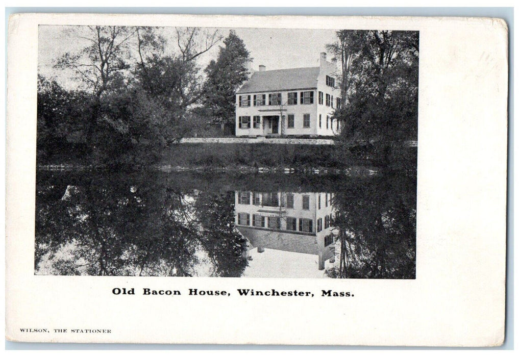 c1905 Old Bacon House River Front Winchester Massachusetts MA Antique Postcard