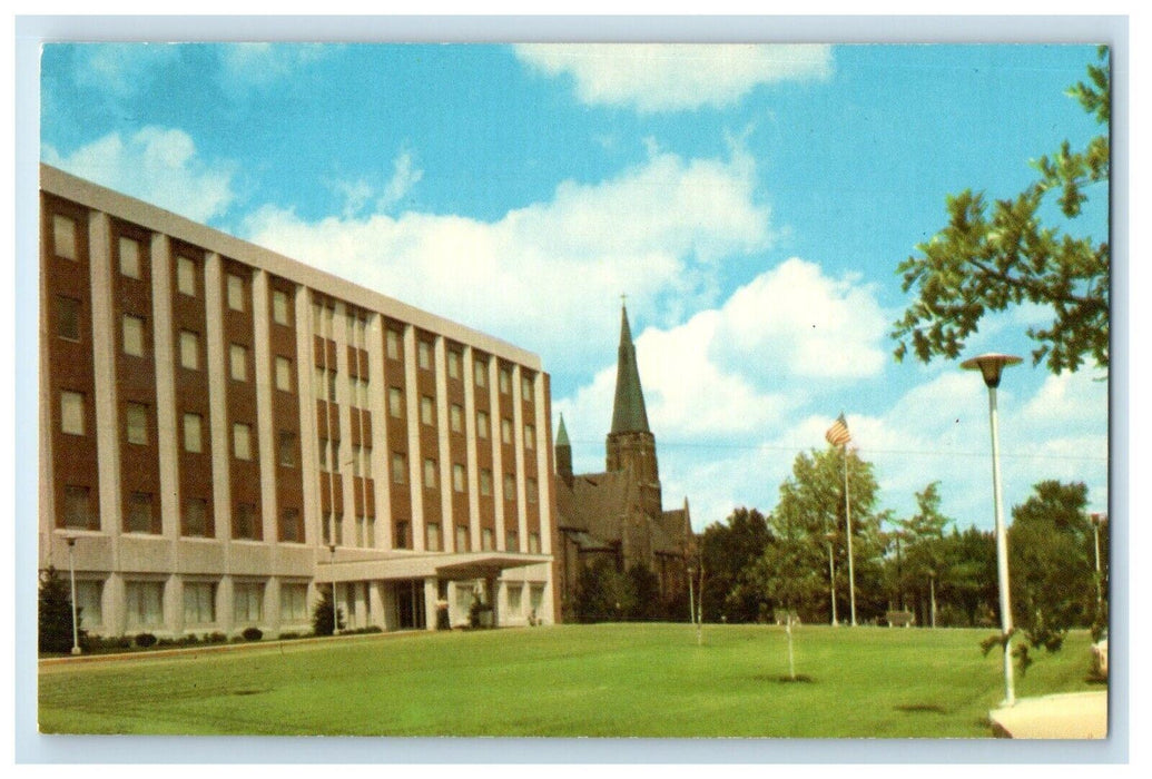 c1960's St. Joseph Hospital Building Of Mishawaka Indiana IN Vintage Postcard
