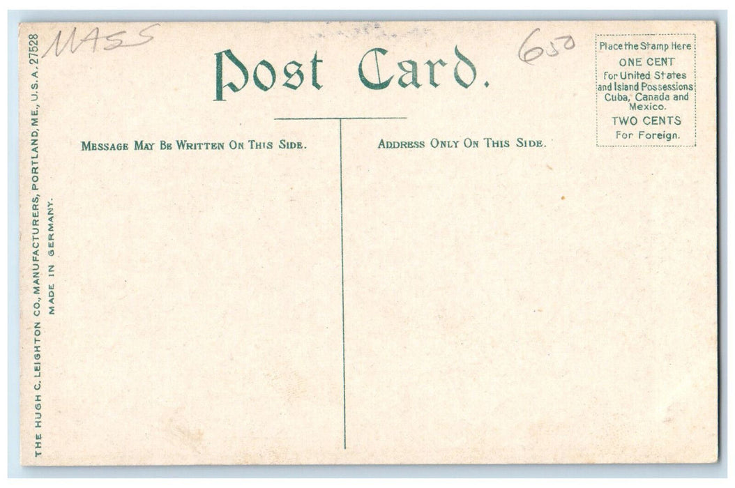 c1910 Technical High School Springfield Massachusetts MA Antique Postcard