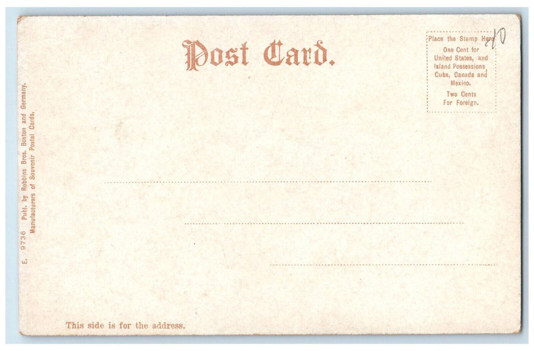 c1905 Munroe Home Roxbury Massachusetts MA Antique Unposted Postcard