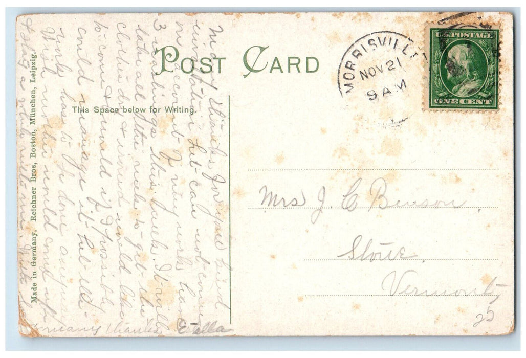 c1910 Notre Dame Academy Roxbury Massachusetts MA Antique Posted Postcard