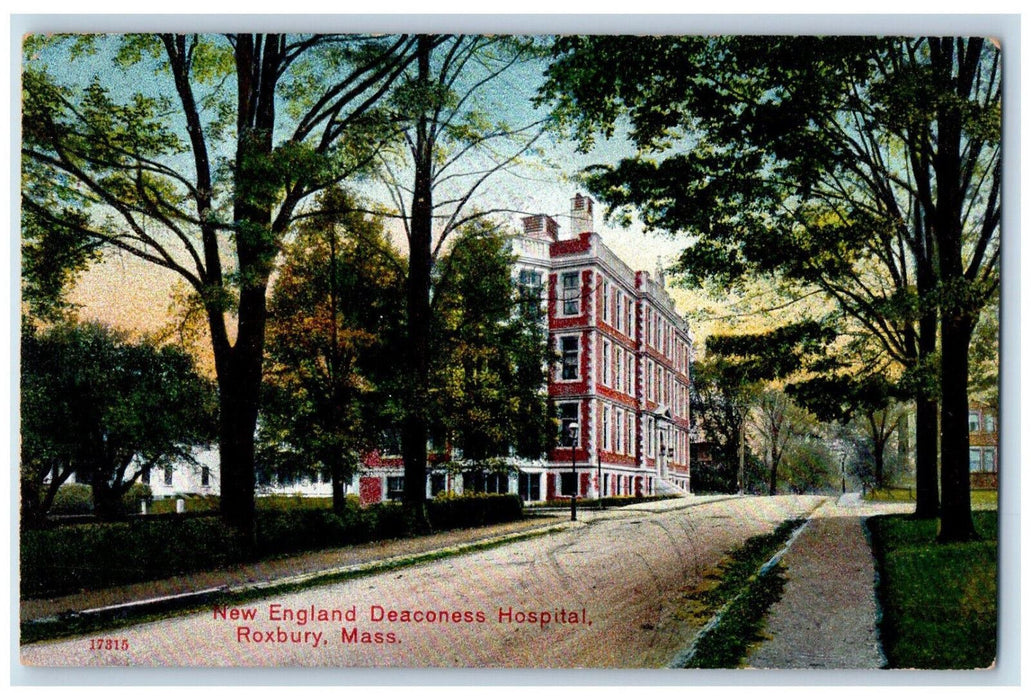 c1910 New England Deaconess Hospital Roxbury Massachusetts MA Unposted Postcard