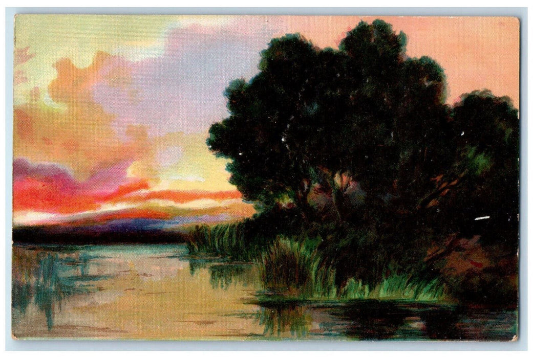 1909 New Baltimore Michigan MI Postcards O'er Hill and Dale Tuck Art Postcard