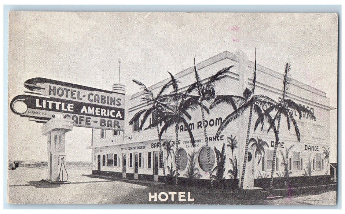 c1950's Hotel Cafe-Bar Little America at Granger Wyoming WY Vintage Postcard