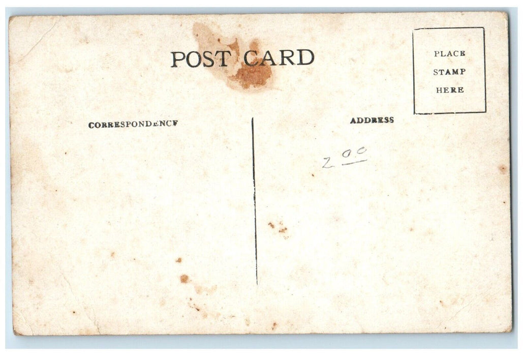c1910 Grand Avenue Bridge Boat Canoe Exterior Eau Claire Wisconsin WI Postcard