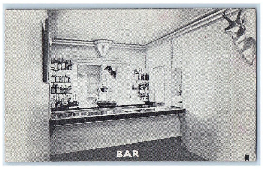 c1950's Bar Little America at Granger Wyoming WY Unposted Vintage Postcard
