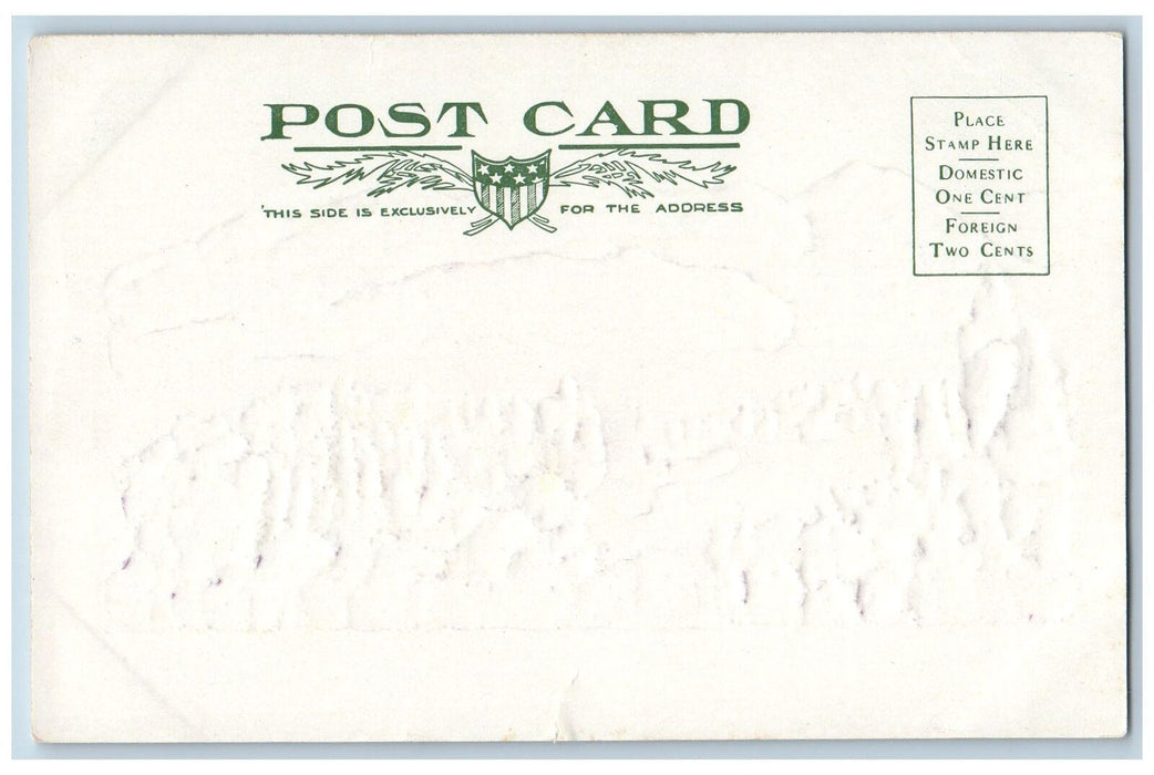 c1960's Aerial View Of Mountains From Ouray Colorado Unposted Embossed Postcard