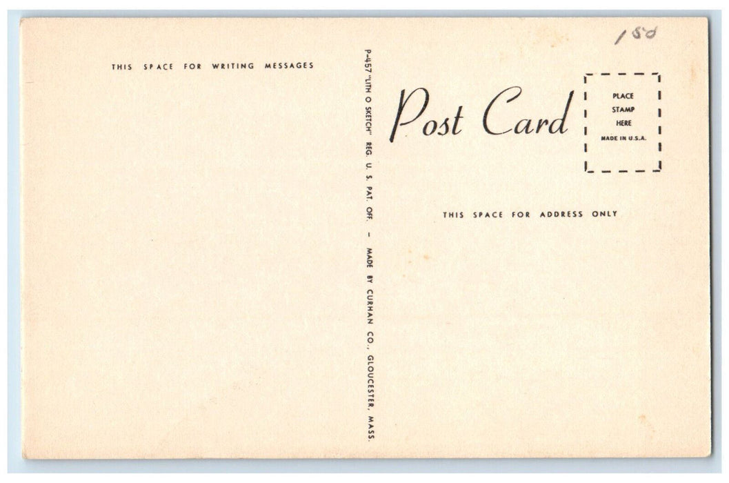 c1960's Bear Skin Neck Rockport Massachusetts MA Unposted Antique Postcard