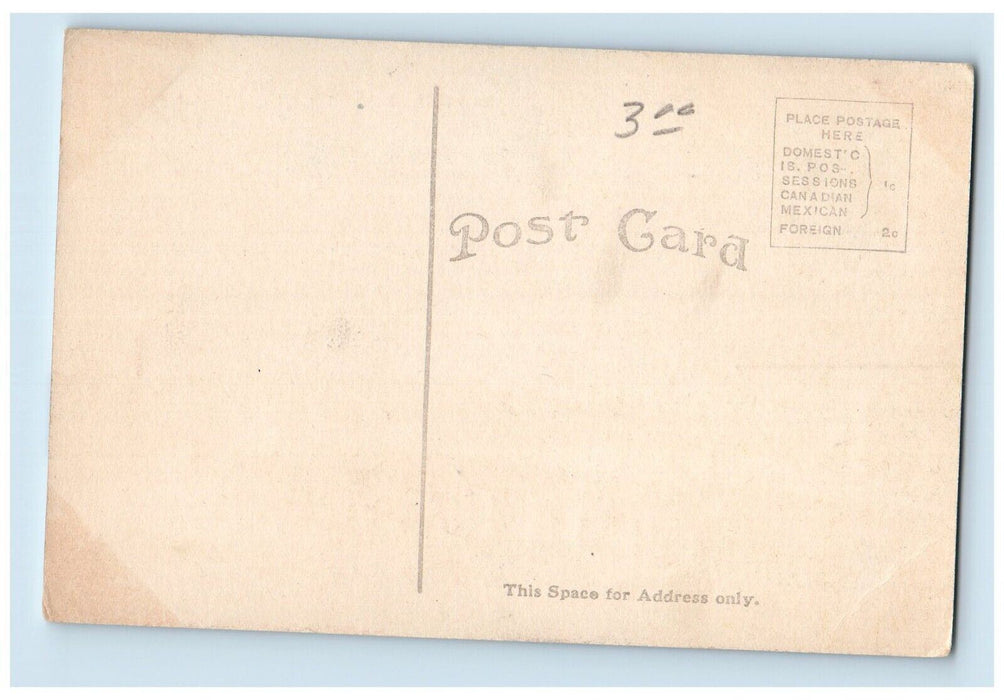 c1910 Upper Bride Lighthouse Canoe Boat Exterior Lake Beloit Wisconsin Postcard