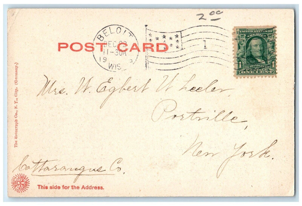 1908 College Chapel Beloit College Exterior Building Beloit Wisconsin Postcard