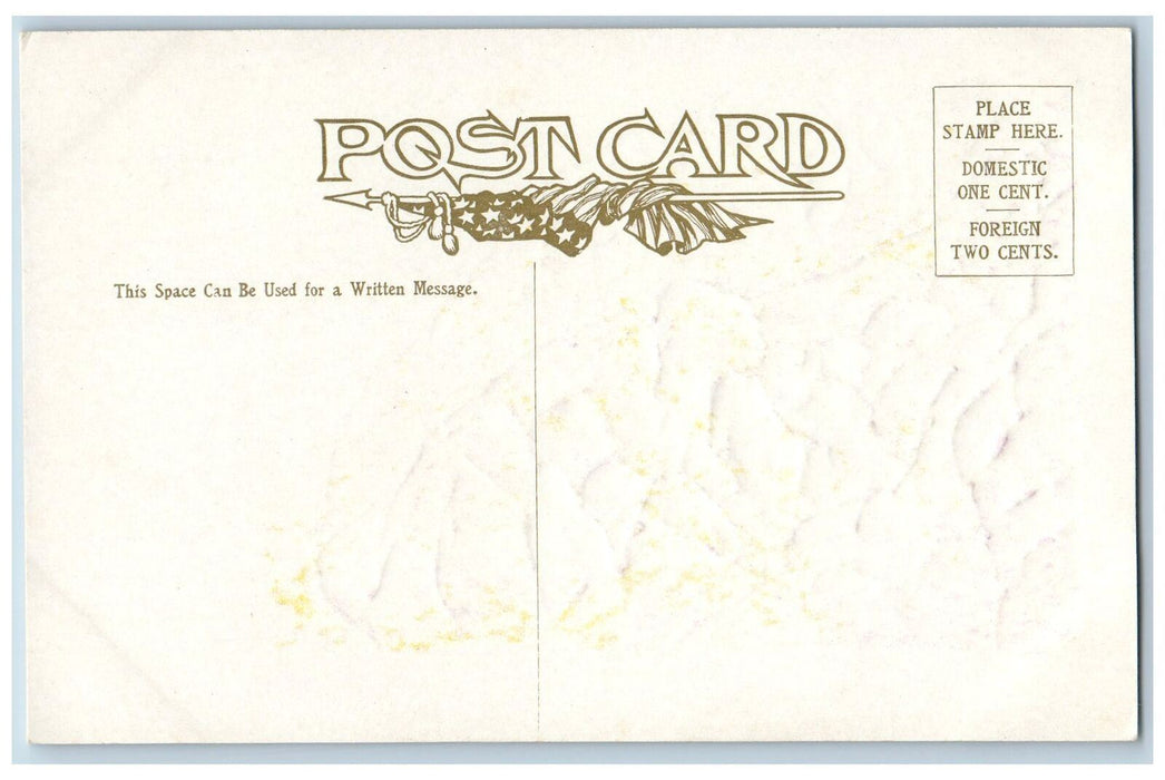 c1910's Las Animas Canon Railroad Train Colorado CO Unposted Embossed Postcard