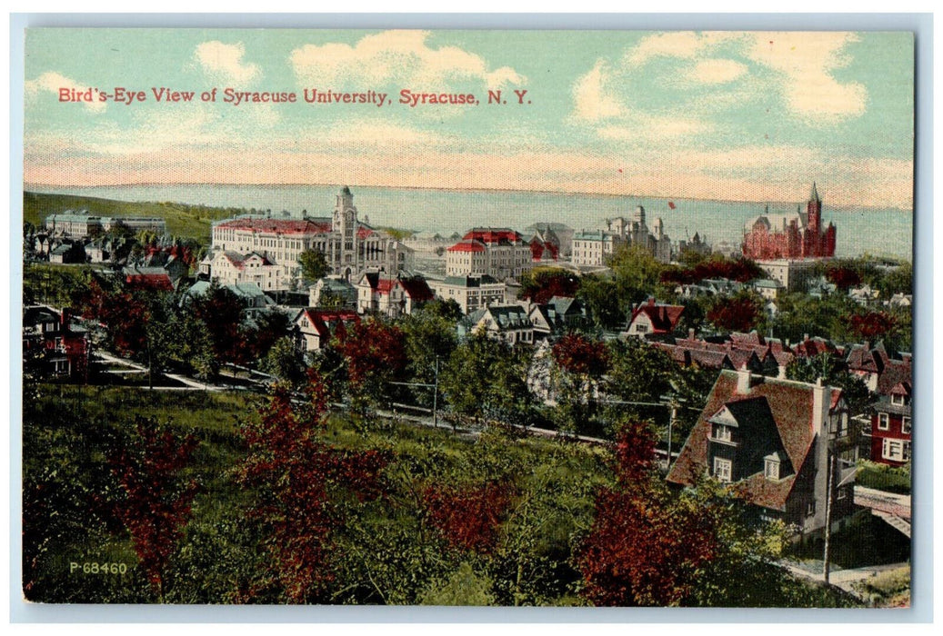 c1910 Bird's Eye View of Syracuse University Syracuse New York NY Postcard