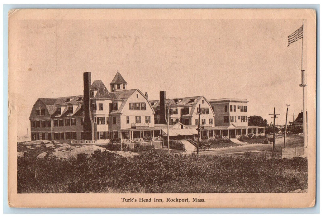 1930 Turk's Head Inn Rockport Massachusetts MA Antique Posted Postcard