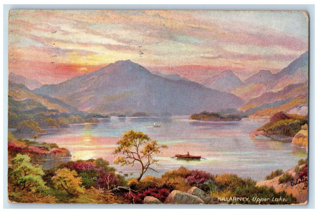 1906 Upper Lake Killarney Ireland Oilette Tuck Art Antique Posted Postcard