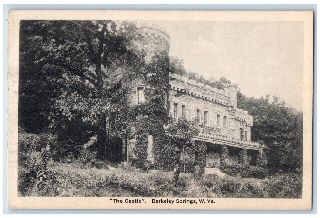 1930 Castle Trees Berkeley Springs West Virginia W VA Vintage Antique Postcard