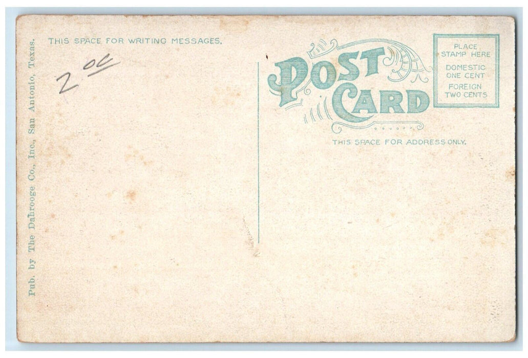 c1920's View of Santa Rosa Hospital San Antonio Texas TX Antique Postcard