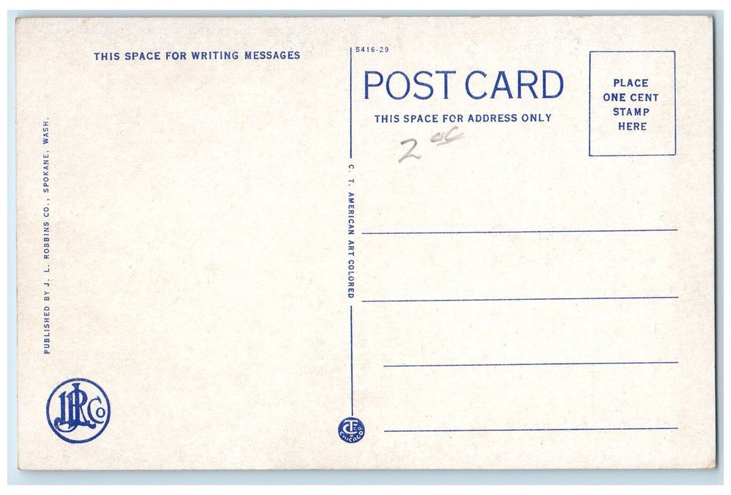 c1950's Salt Creek Oil Fields Truss Towers Dirt Road Hills Wyoming WY Postcard