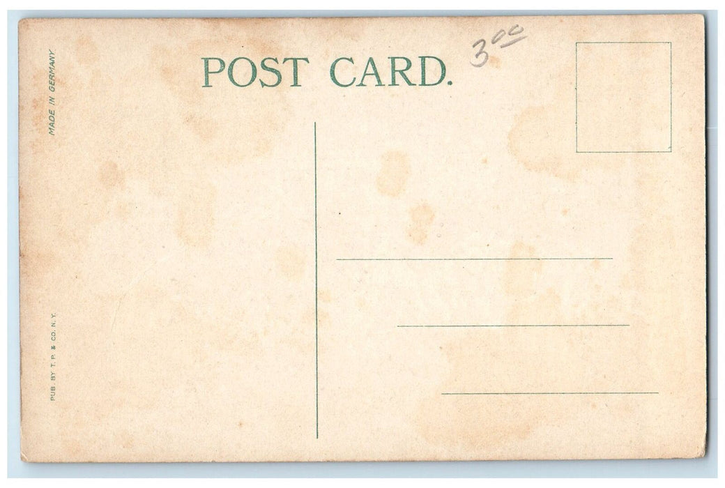 c1950 Grub Time In Wyoming Roundup Camp Horses Wagon Campers Tent WY Postcard