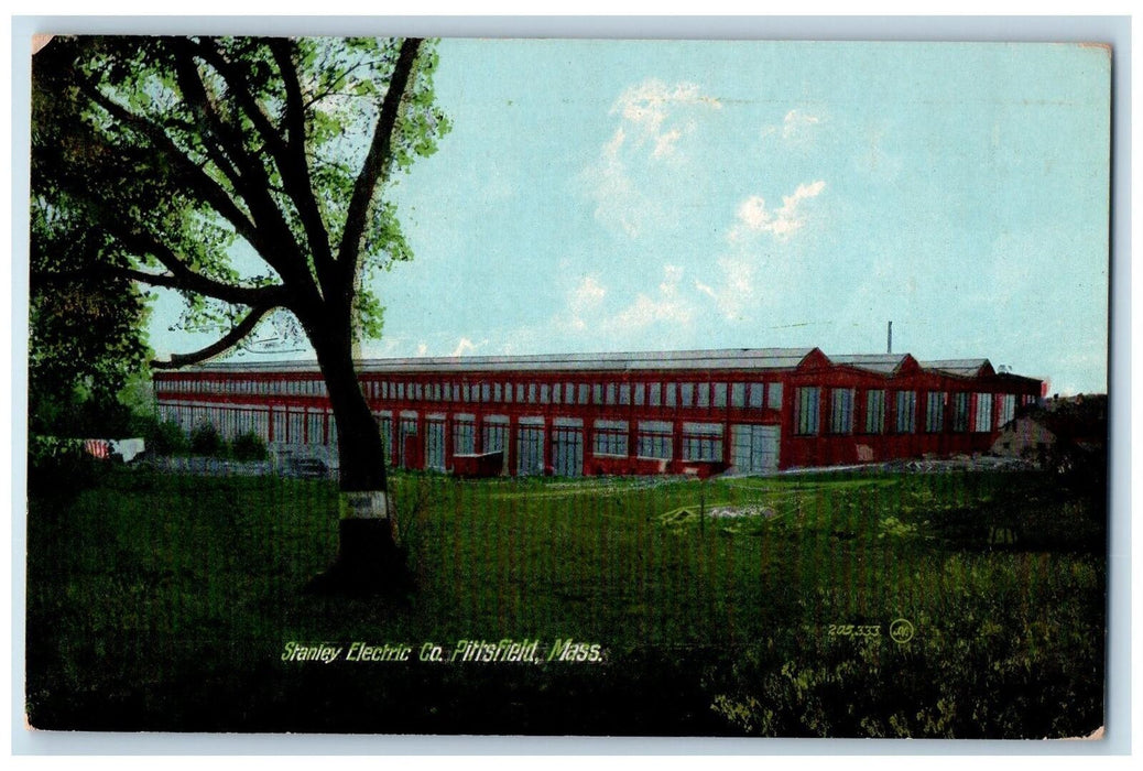 c1910's Stanley Electric Company Pittsfield Massachusetts MA Posted Postcard