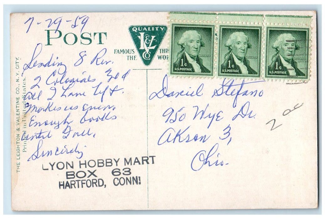 c1910's Stanley Electric Company Pittsfield Massachusetts MA Posted Postcard