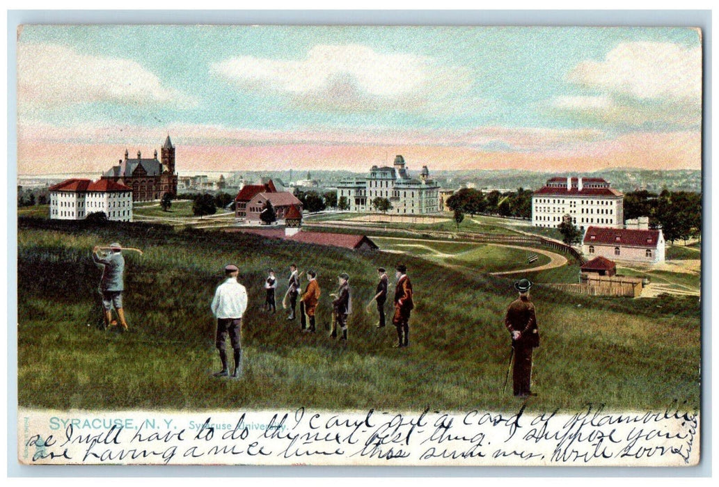 1905 Syracuse University Syracuse NY Tannersville NY Tuck Art Postcard