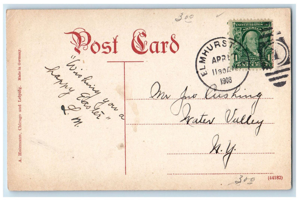1908 The German Building Jackson Park Chicago Illinois IL Posted Postcard