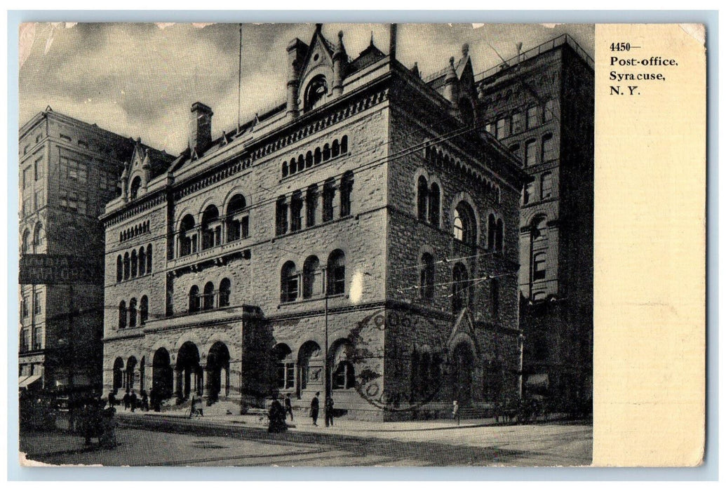 c1910 Post Office Building Syracuse New York NY Liverpool NY Postcard