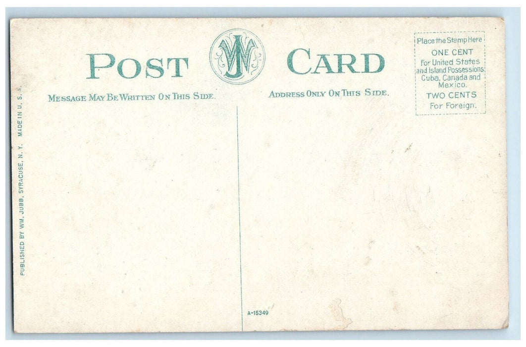 c1910 Moonlight at University Building Syracuse New York NY Postcard