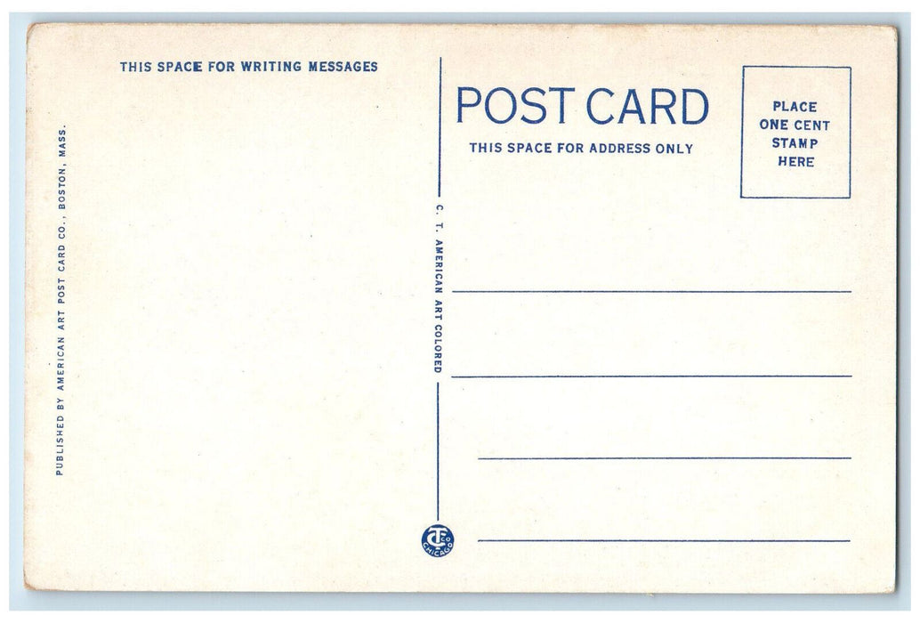 c1920's Small Way to High School Rockland Massachusetts MA Unposted Postcard