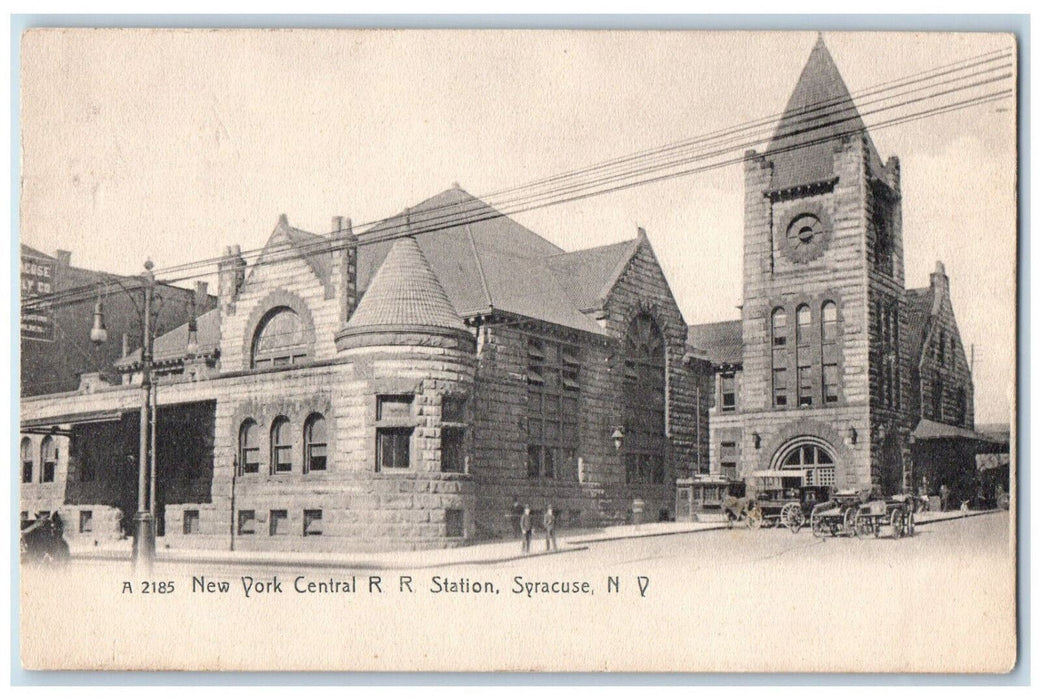 c1905 New York Central Railroad Station Syracuse New York NY Postcard
