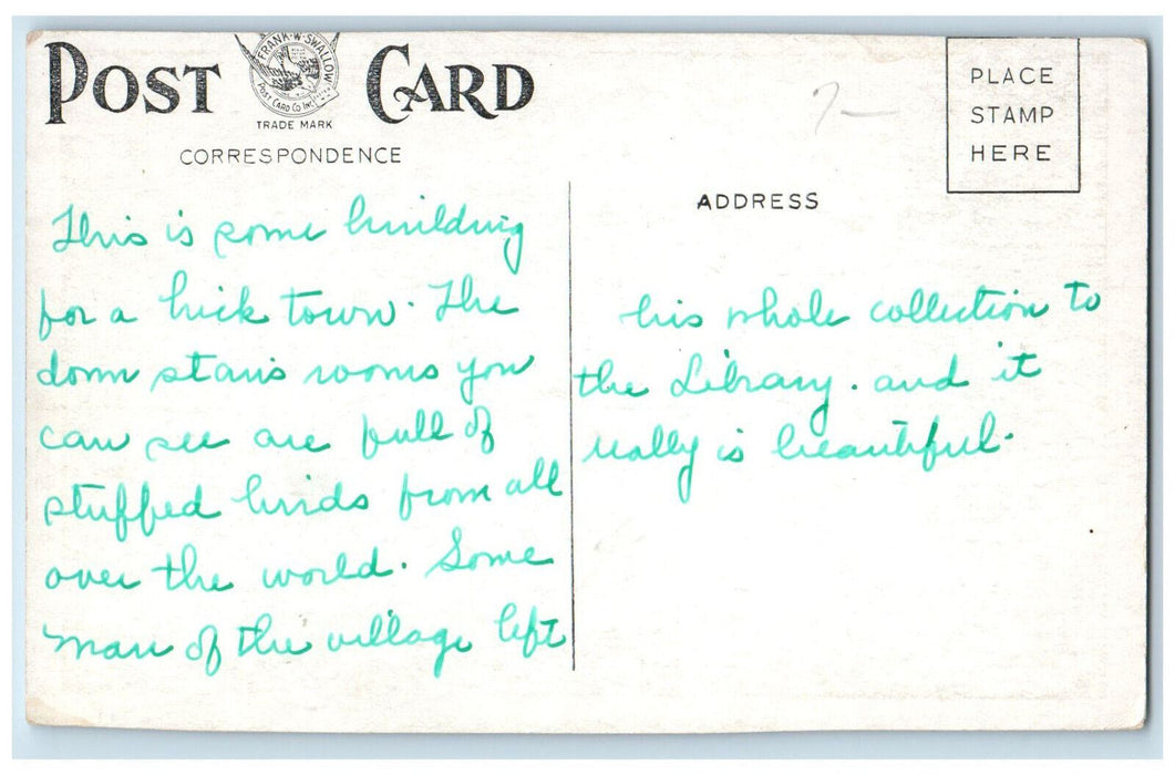 c1940's Town Hall and Library Rowley Massachusetts MA Vintage Posted Postcard