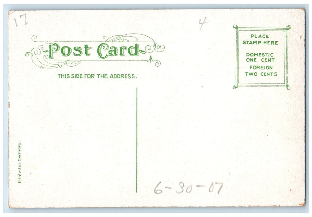 1907 Pleasanton Hotel Revere Beach Massachusetts MA Antique Postcard