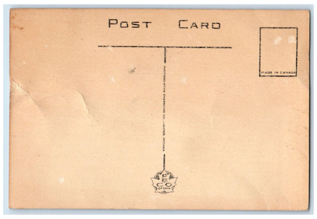 c1940's Swimming Pool Jasper Park Lodge National Park Canada Vintage Postcard