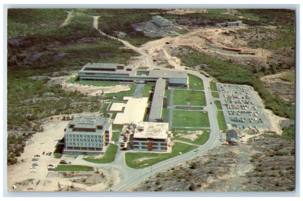 c1950's Aerial View of Laurentian University Sudbury Ontario Canada Postcard