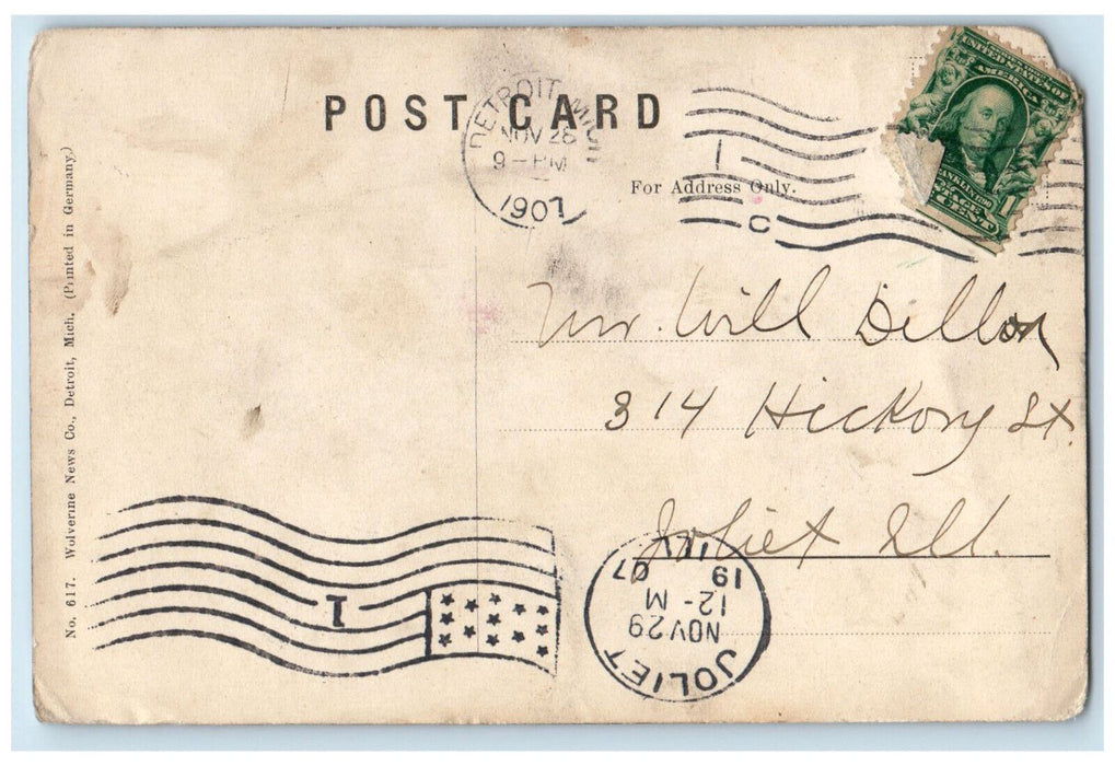 1907 View of "Shore Acres" Famous Canadian Resort Canada Posted Antique Postcard