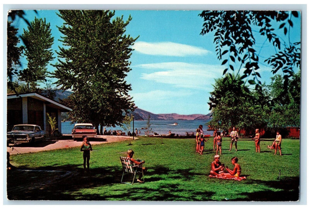 c1950's Kokanee BEach Motel Winfield British Columbia Canada Postcard